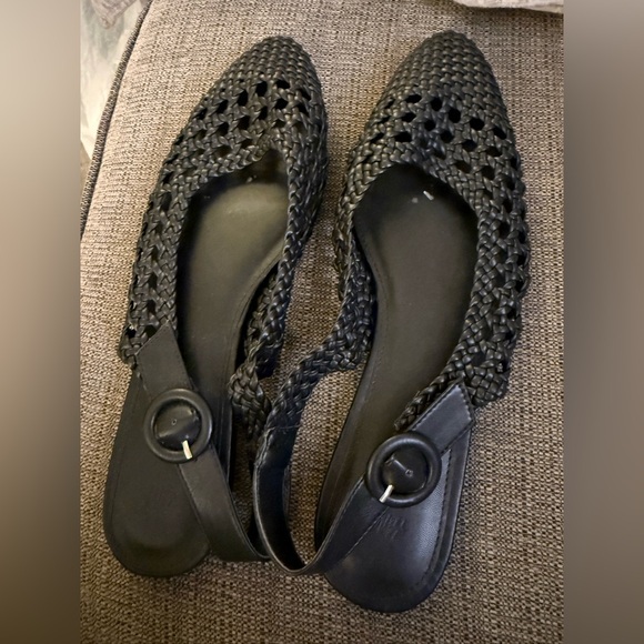 H&M Shoes - H&M Woven Slingback Ballet Flats - Black 40
